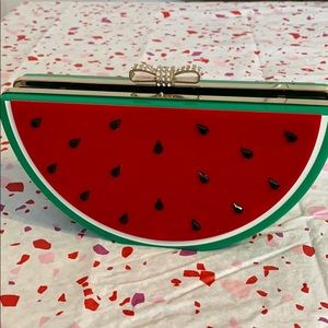 Lulu Townsend Watermelon Clutch